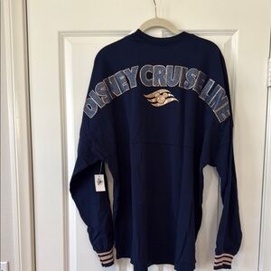 Disney Cruise Line Navy and gold spirit jersey NWT SZ LARGE